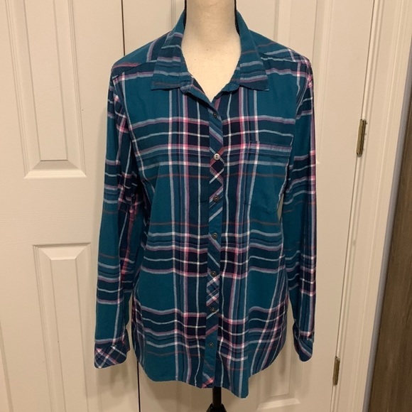 Sonoma Plus Plaid Button Up Shirt - Picture 1 of 10